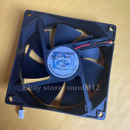 Used RDL9025S Refrigerator Cooling Fan 12V 0.16A 92x92x25mm 2Pin - RUILIAN SCIENCE