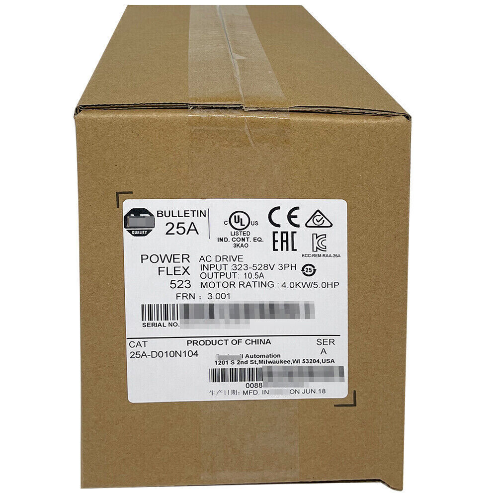 Allen Bradley Powerflex 523 AC Drive, 4kW, 5Hp - ALLEN BRADLEY