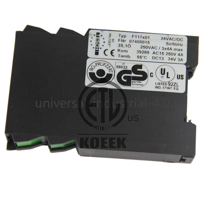 1PC TESCH Type F117X01 24VAC NO.07400015 Safety Relay 50/60Hz #ko