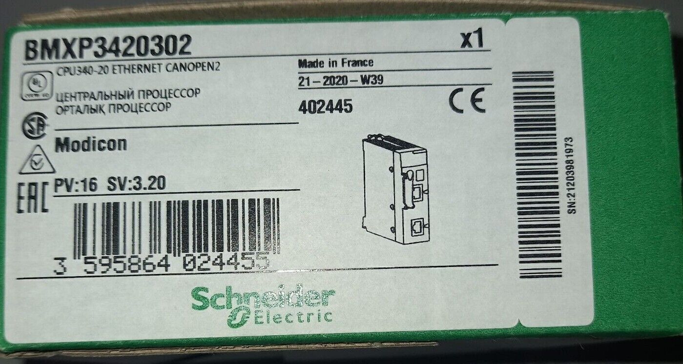 new ELECTRIC Modicon M340 BMXP3420302