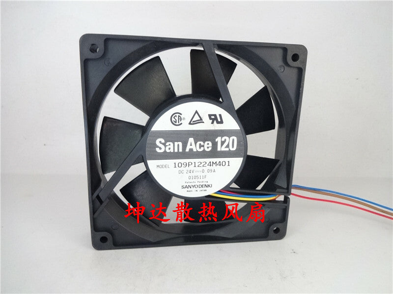1pcs Sanyo 109P1224M401 12025 24V 0.09A 12cm cooling fan