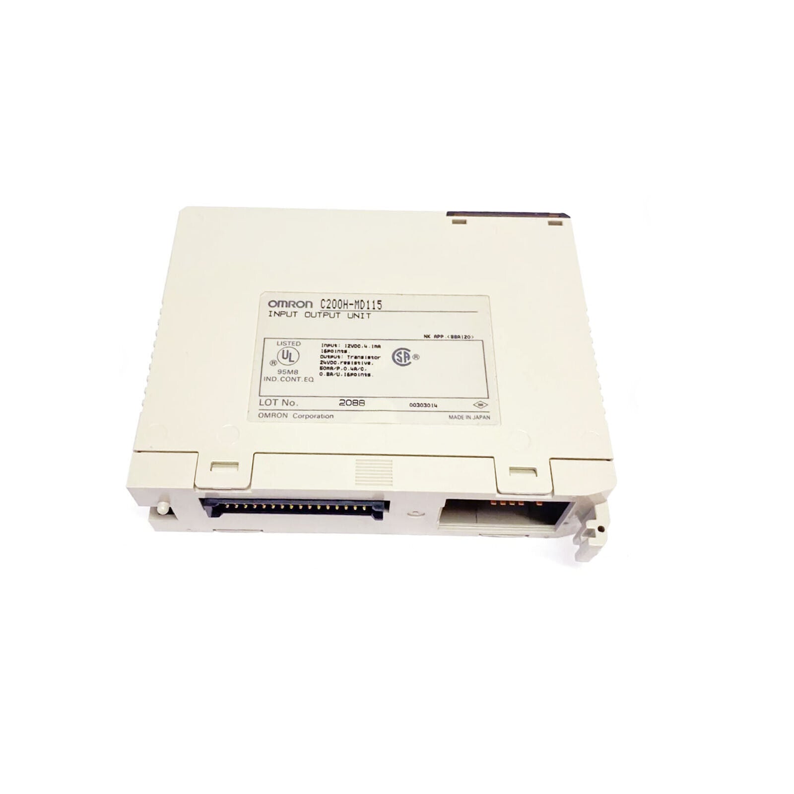 OMRON C200H-MD115 PLC MODULE 12VDC 16/16 128POS TERM BLK - OMRON