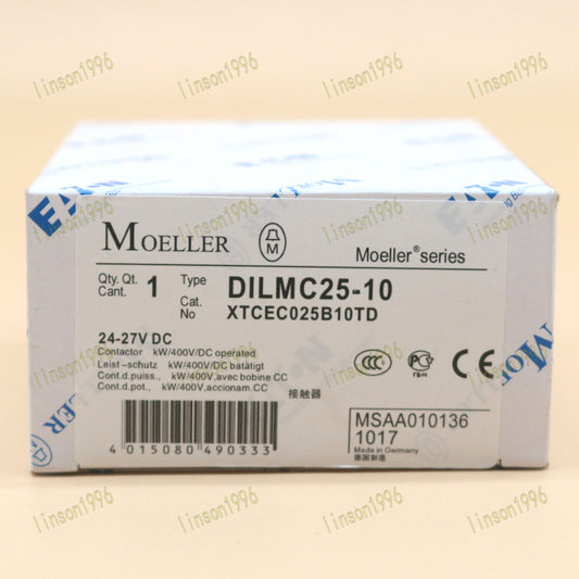 1-PC Eaton DILMC25-10 RDC24 24-27V Contactors - MOELLER