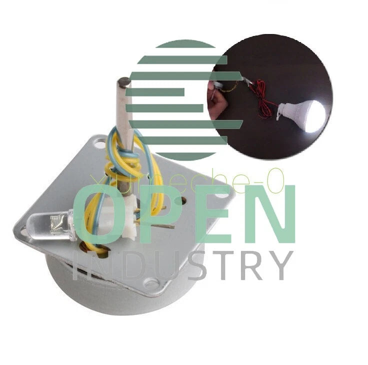 AC 3 Phase Micro Brushless Generator Mini Wind Hand Generator Motor 3-24V DIY