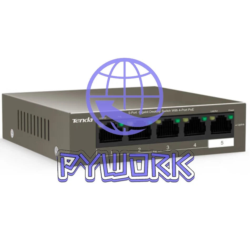 TEG1105P-4-63W 5 Gigabit Network Switches PoE Power Supply Switch VLAN