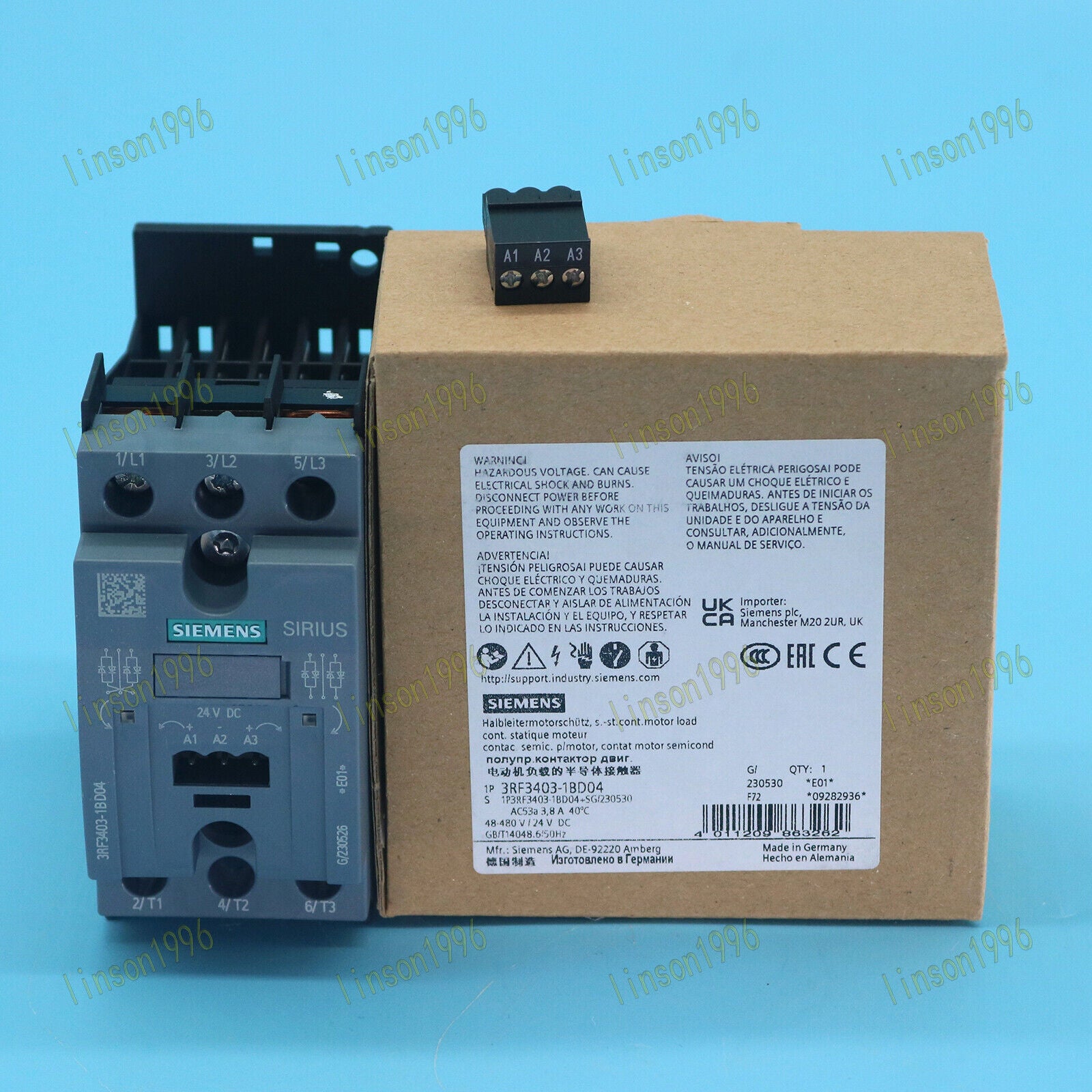 new 3RF3403-1BD04 3RF3403-1BD04  Siemens Contactor ONE Year Siemens