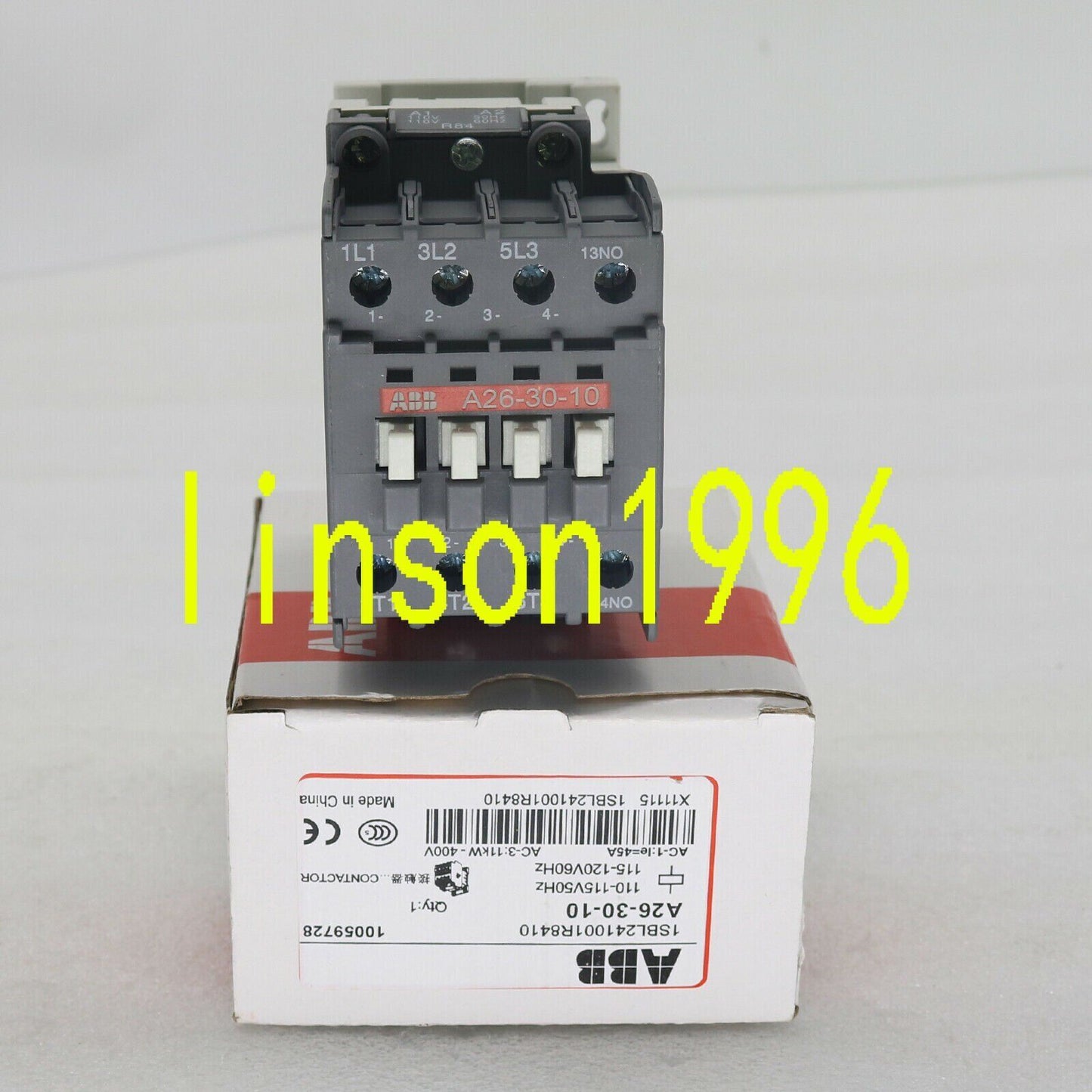ABB Three-Pole AC Contactors A26-30-10 AC110V - ABB