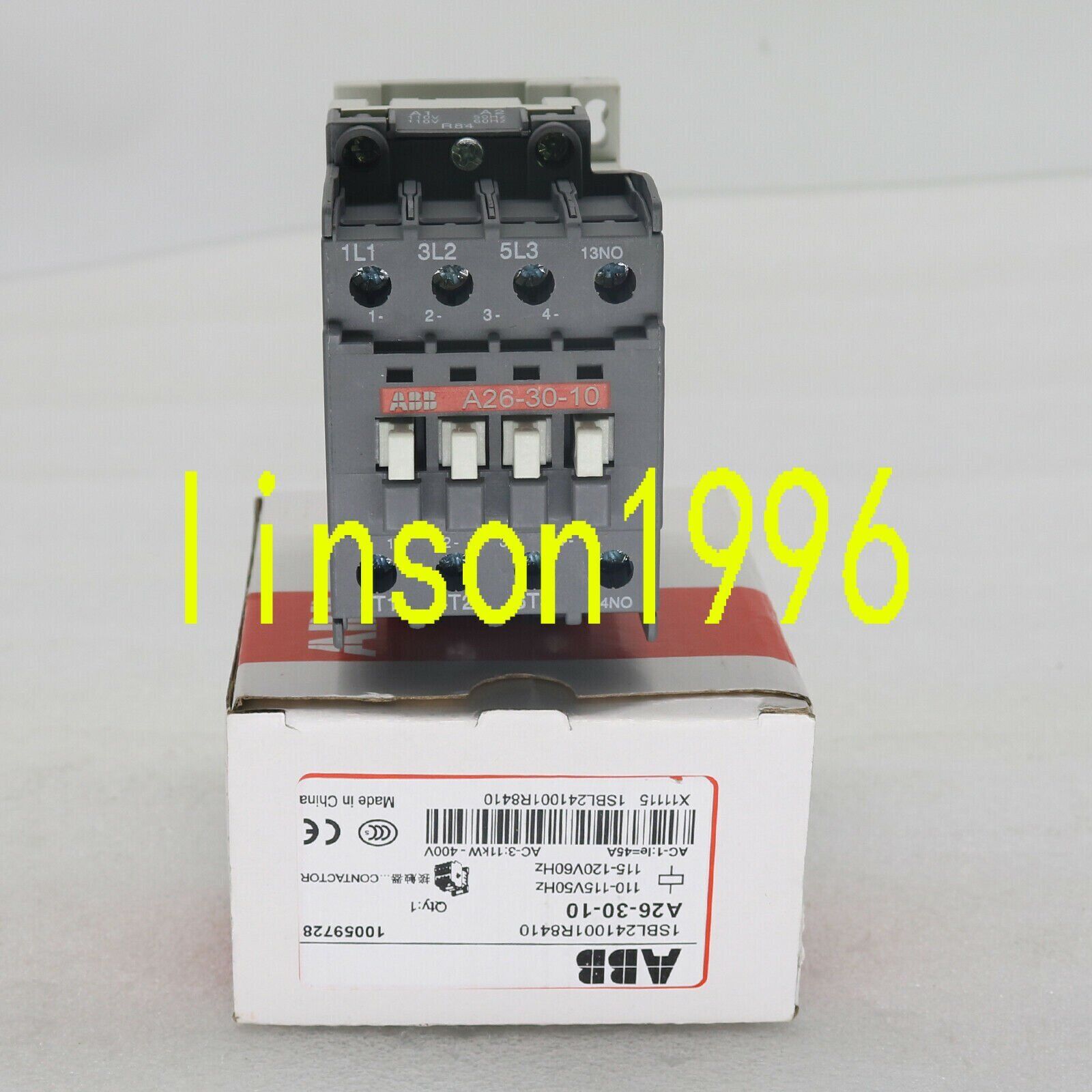 ABB Three-Pole AC Contactors A26-30-10 AC110V - ABB