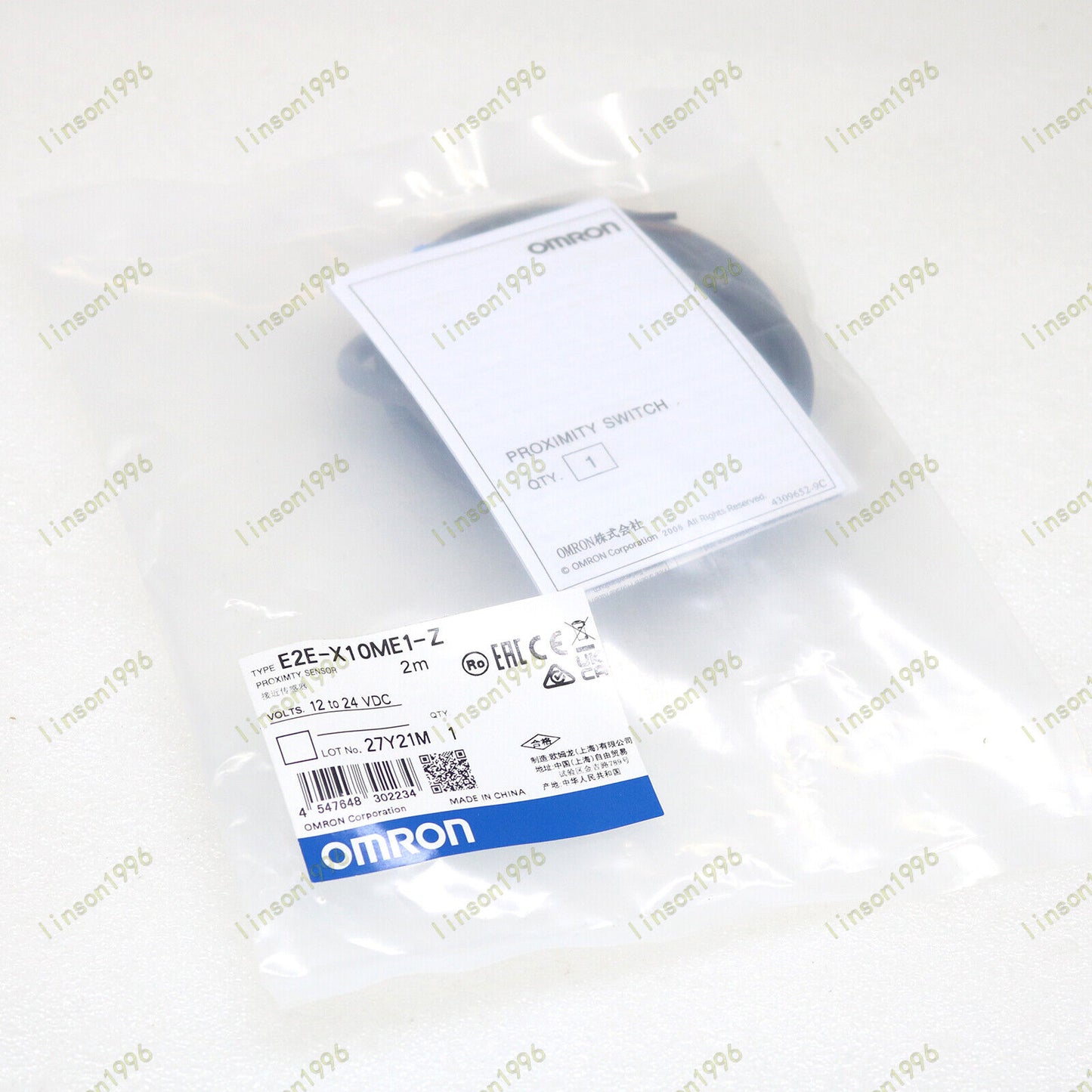 Omron E2E-X10ME1-Z Proximity Sensor Switch Cable 2M - OMRON