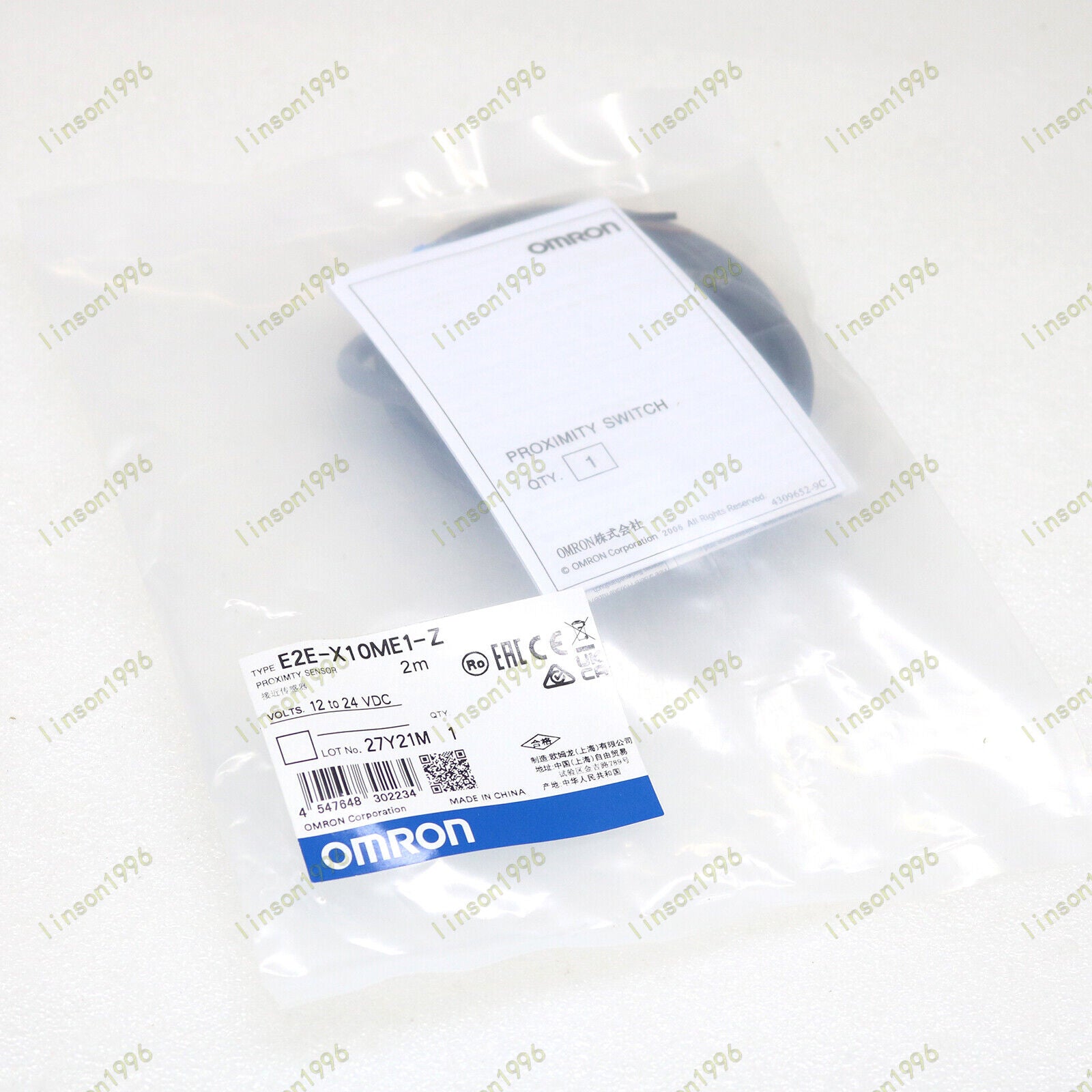 Omron E2E-X10ME1-Z Proximity Sensor Switch Cable 2M - OMRON