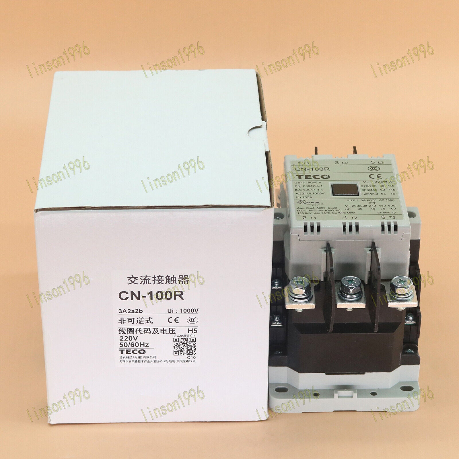 1PC TECO CN-100R Contactor 220V, Quick Delivery - TECO