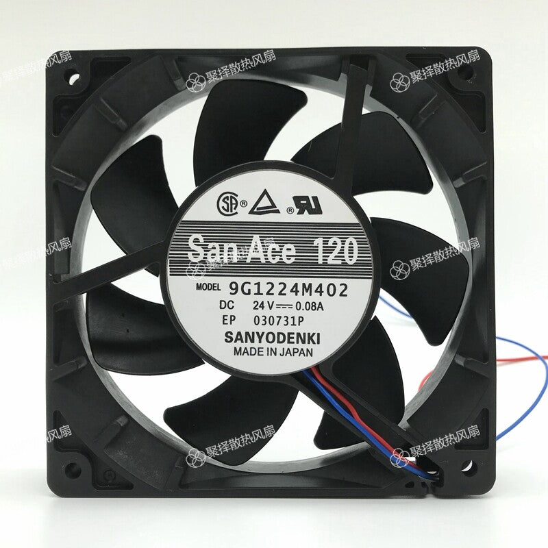 Sanyo 9G1224M402 24V 0.08A 12025 12CM mute inverter cooling fan