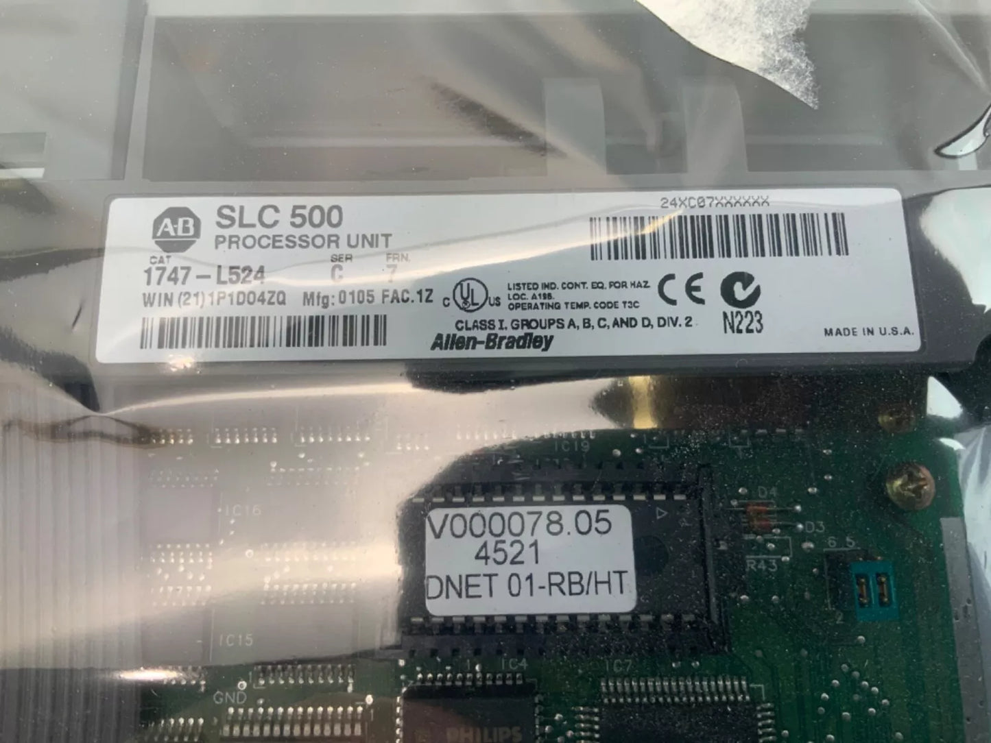 AB 1747-L524 SER C SLC 500 CPU Processor Unit Module - ASROCK