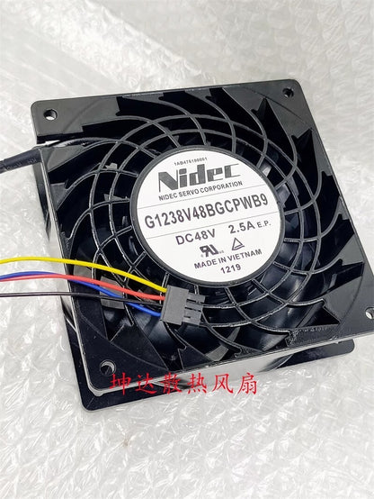 NIDEC G1238V48BGCPWB9 12038 DC48V 2.5A 12CM 4-Wire High Airflow Cooling Fan
