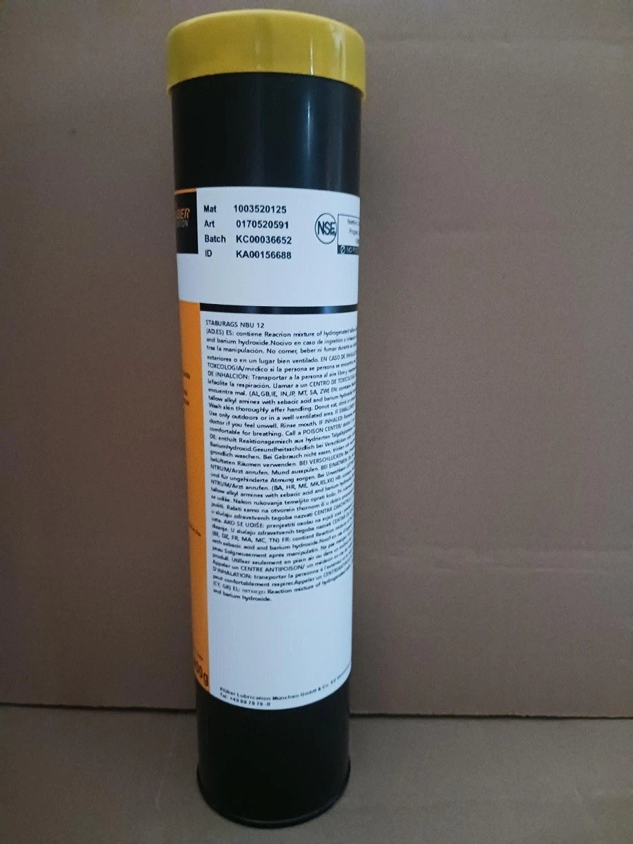 KLUBER Lub. Staburags NBU 12 Grease 400g ( 14.1 oz) in cartridge free ship