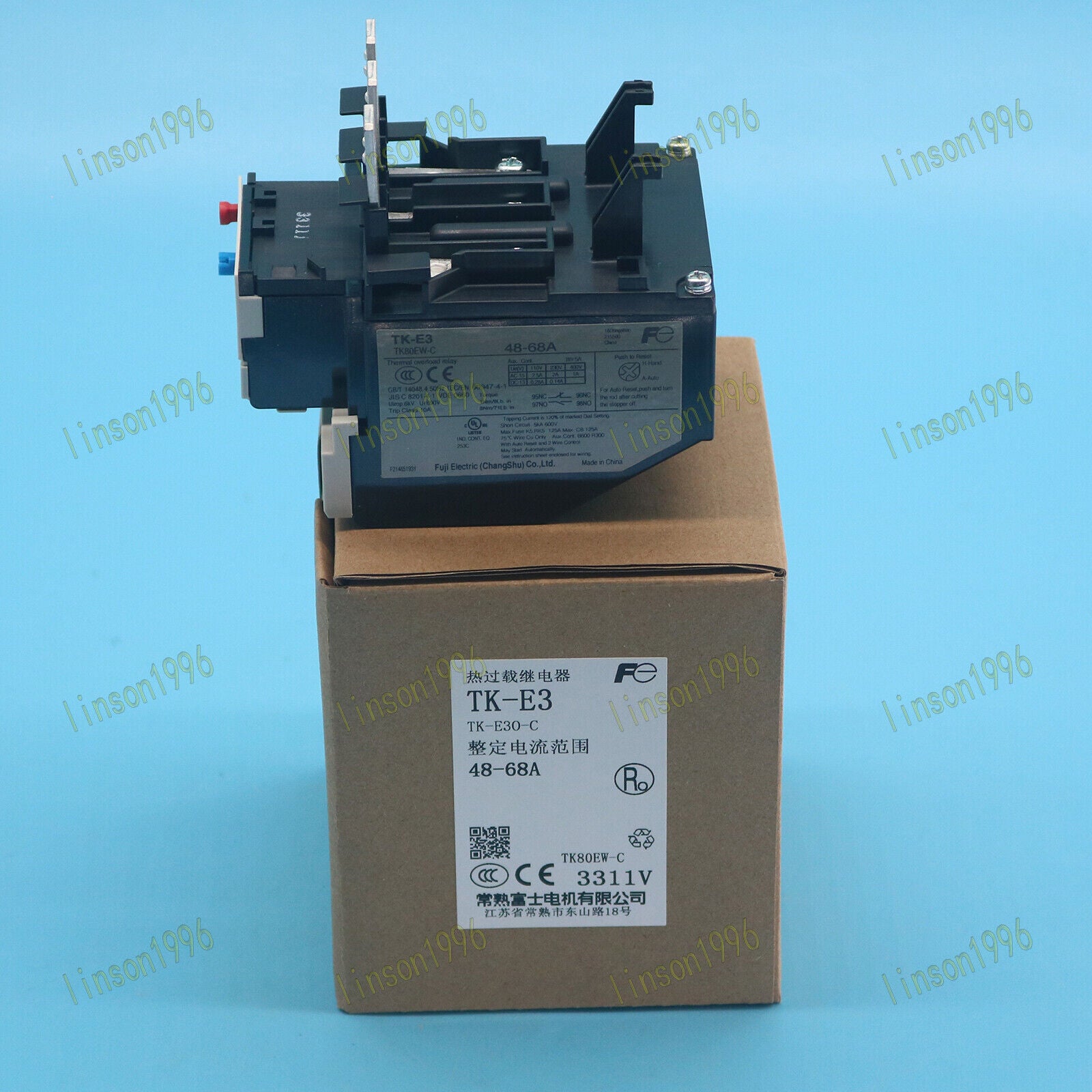 1-PC FUJI Thermal Overload Relay TK-E3 Fast Ship 48-68A - FUJI