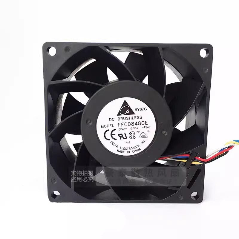 DELTA FFC0848CE 8038 DC48V 0.30A 8CM 4-Wire Dual Ball Cooling Fan