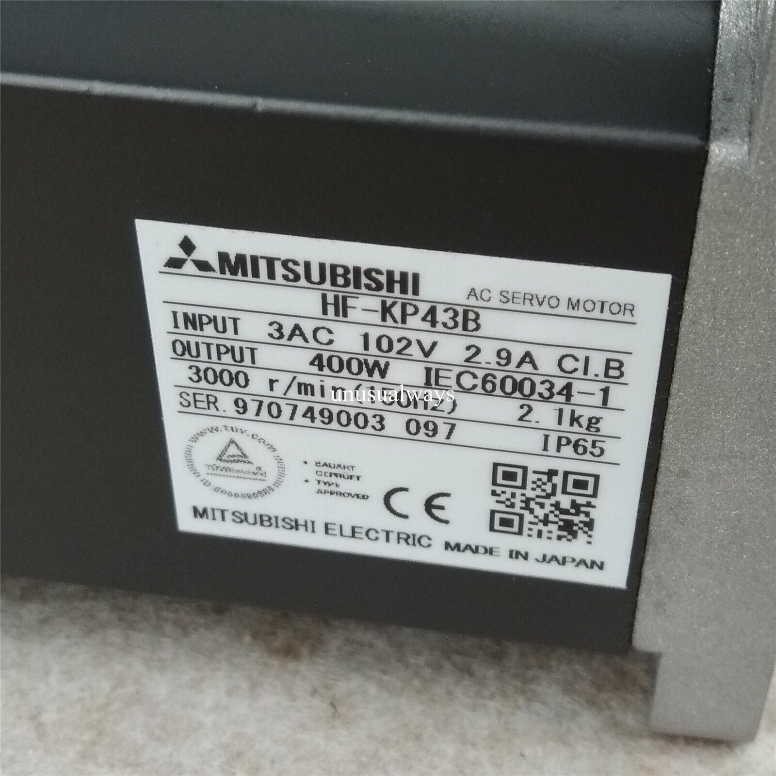 Mitsubishi Servo Motor HFKP43B - MITSUBISHI