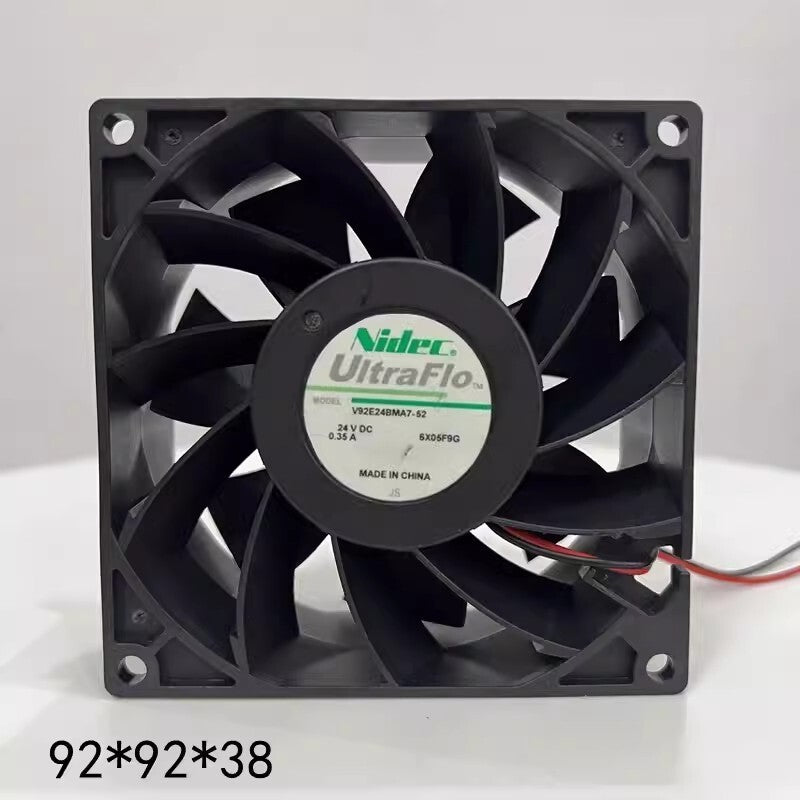 NIDEC V92E24BMA7-52 DC24V 0.35A 9CM 3-Wire Inverter Silent Cooling Fan