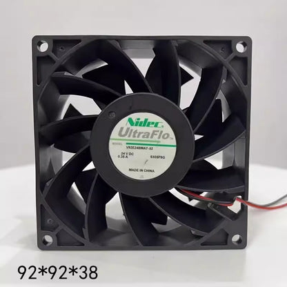 NIDEC V92E24BMA7-52 DC24V 0.35A 9CM 3-Wire Inverter Silent Cooling Fan