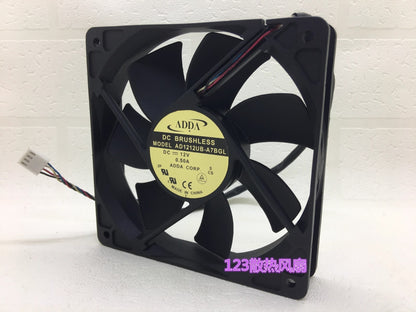 ADDA AD1212UB-A7BGL 12025 DC12V 0.5A 4-Wire PWM Cooling Fan
