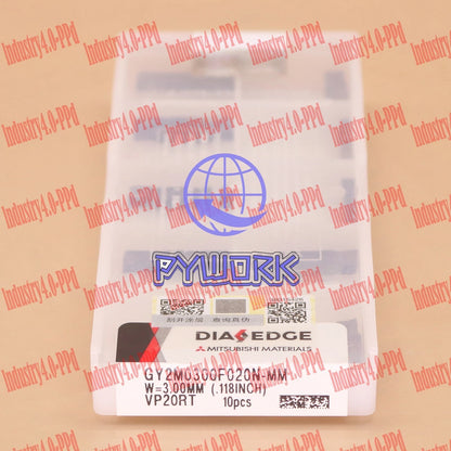 10pcs GY2M0300F020N-MM VP20RT CARBIDE INSERT grooving MS#XR#
