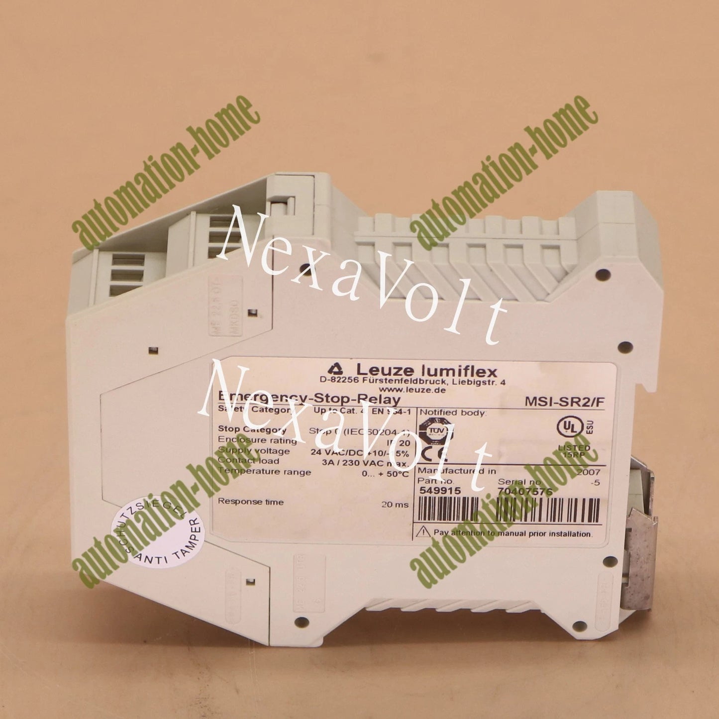 1PCS Leuze LUMIFLEX relay MSI-SR2/F Tested Good#QW