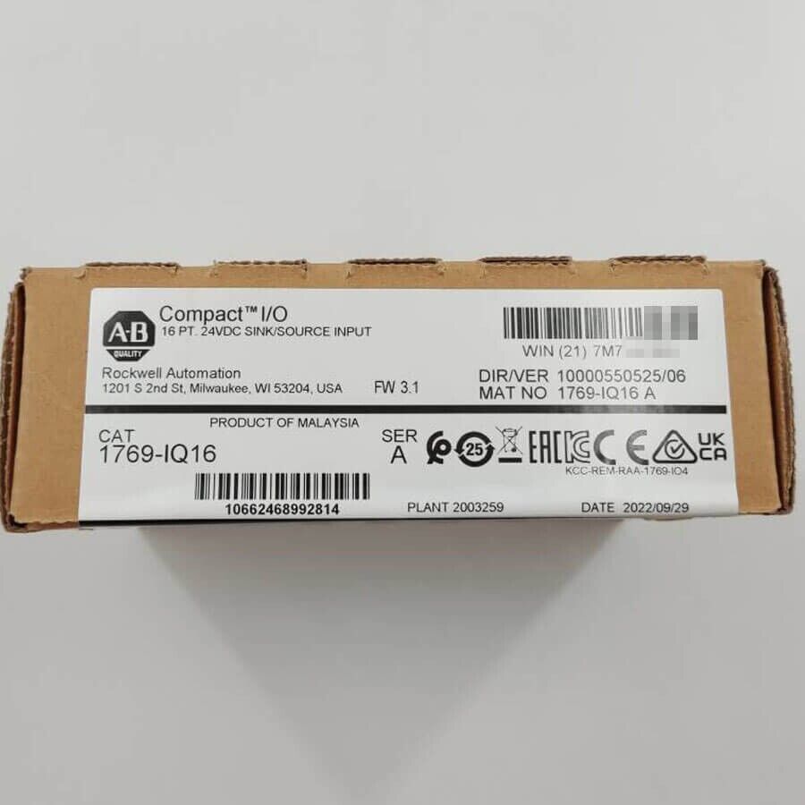 New Factory Sealed AB 1769-IQ16 SER A CompactLogix PLC Input Module - KOEED