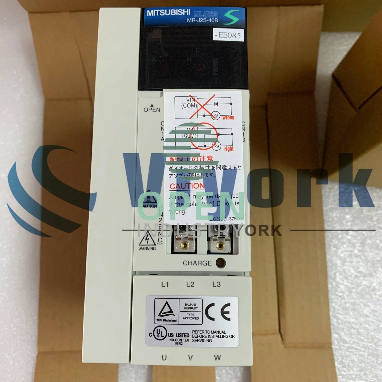 1PCS Mitsubishi MR-J2S-40B-EE085 SERVO AMPLIFIER 2.6A 3PH 400W