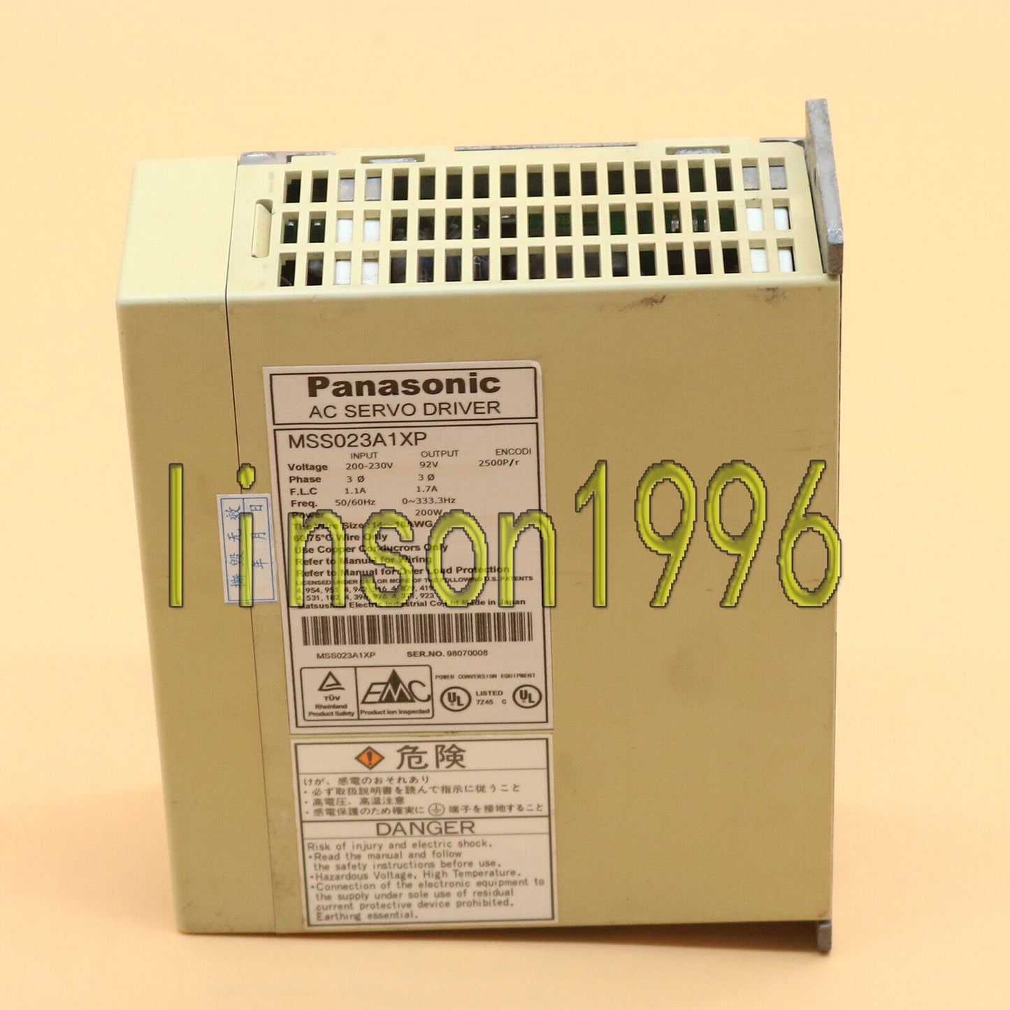 used Panasonic MSS023A1XP Servo Driver - PANASONIC