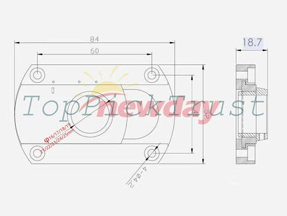 Vinyl record player SME conversion arm phono arm base, hole size 13 to 30mm