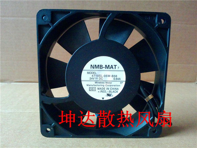 1pcs NMB 4710SL-05W-B56 120 * 120 * 25mm 12 cm 24V 0.64A fan