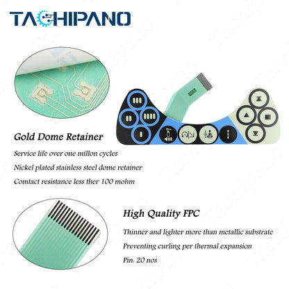 new Membrane keypad for DSQC679 Teach Pendant 3HAC028357-001 IRC5 - KOEED