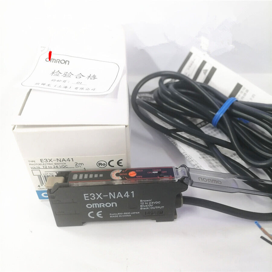 new 1pcs Omron E3X-NA41 2M Sensor Fiber Amplifier PNP Output