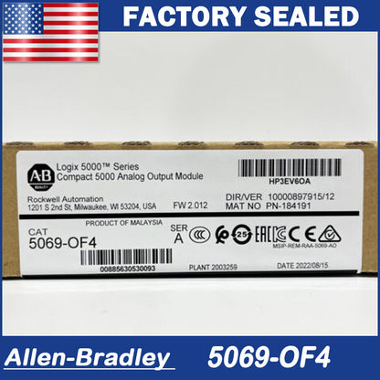 Allen-Bradley CompactLogix 5000 Analog Output Module 5069-OF4 | 5000 Series | 50 Analog Output Modules | CompactLogix | Industrial Automation | Process Control | 5069-OF4 - ALLEN-BRADLEY