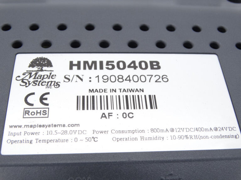 MAPLE SYSTEMS HMI5040B - HMI Panel with 1024x500 Resolution and 2ms Response Time - MAPLE SYSTEMS