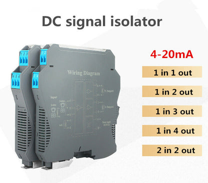 new DC signal isolator 4-20mA current and voltage distributor analog safety barrier