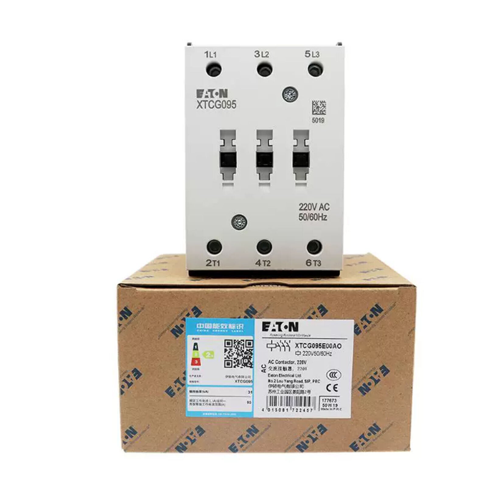 new 1PC  EATON XTCG095 XTCG095E00AO 220V contactor EATON