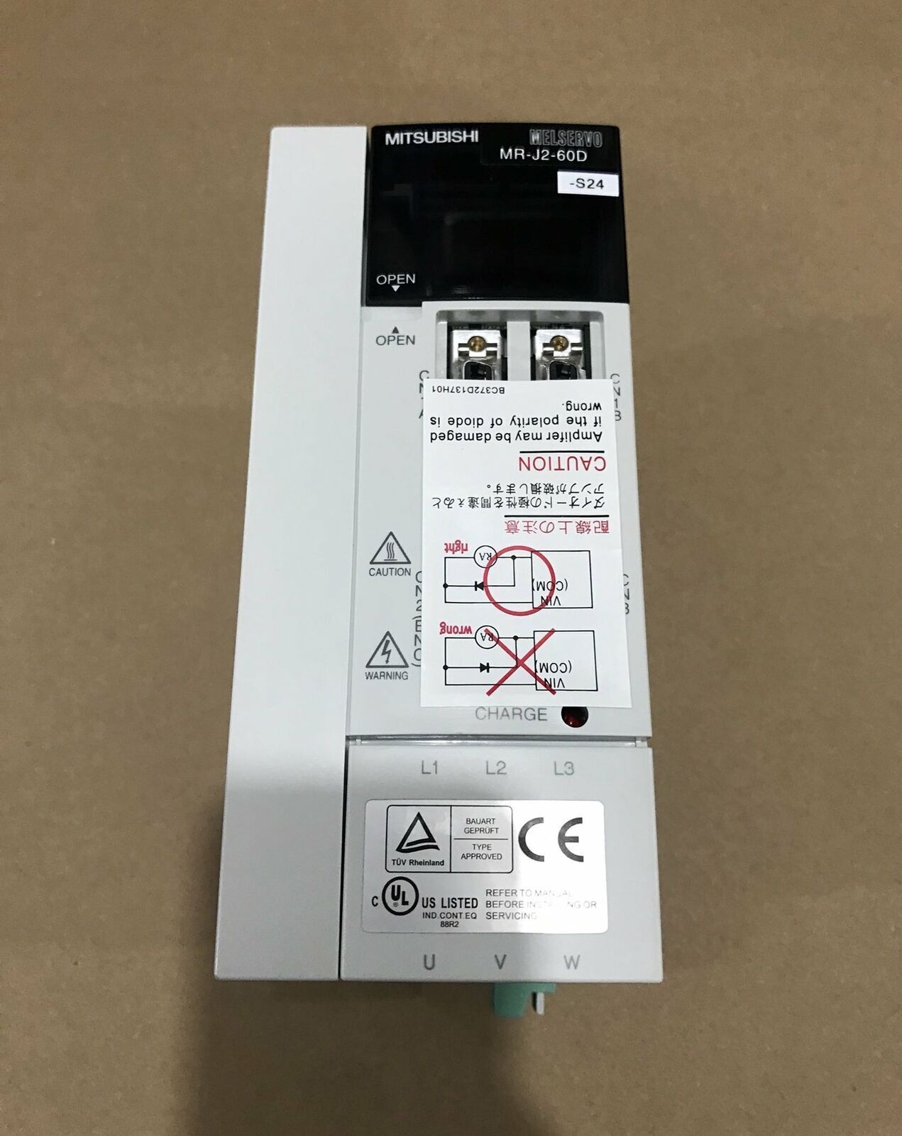 used Mitsbusho SERVO DRIVE MRJ260DS24 tested high performance industrial automation - MITSUBISHI