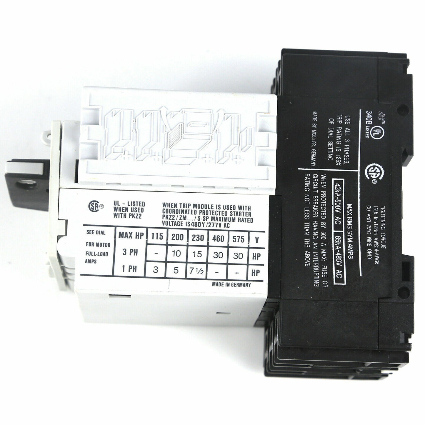 New MOELLOR ZM-40-PKZ2 Motor Switch Release - MOELLOR