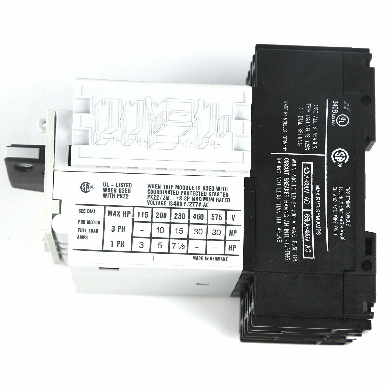 New MOELLOR ZM-40-PKZ2 Motor Switch Release - MOELLOR