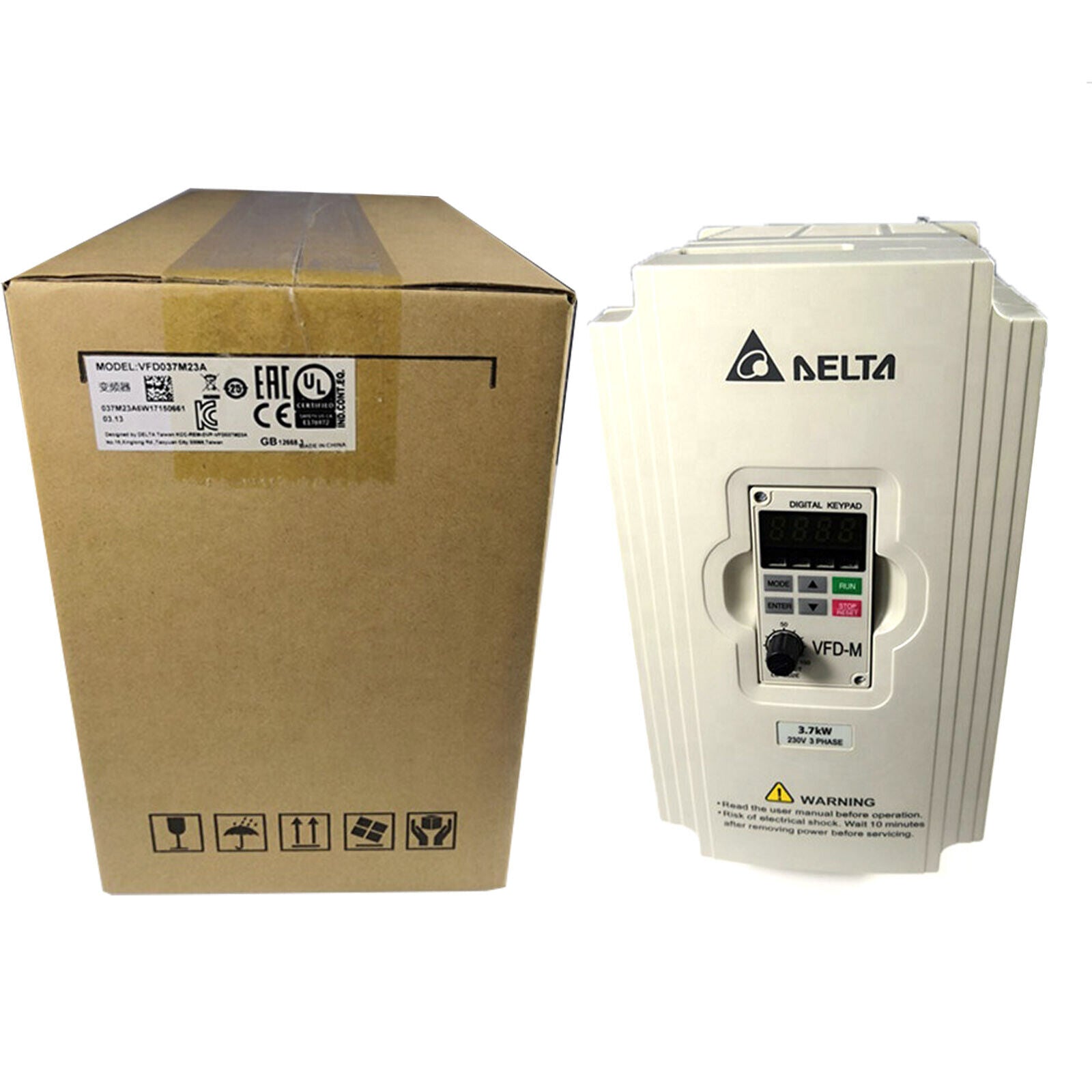 New 1PC Delta Inverter VFD037M23A 220V 3.7KW Inverter Motor - DELTA