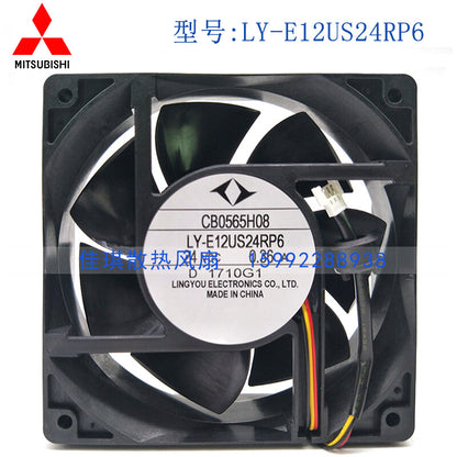 1pcs  Mitsubishi CB0565H08 LY-E12US24RP6 12038 24V 0.36A inverter cooling fan
