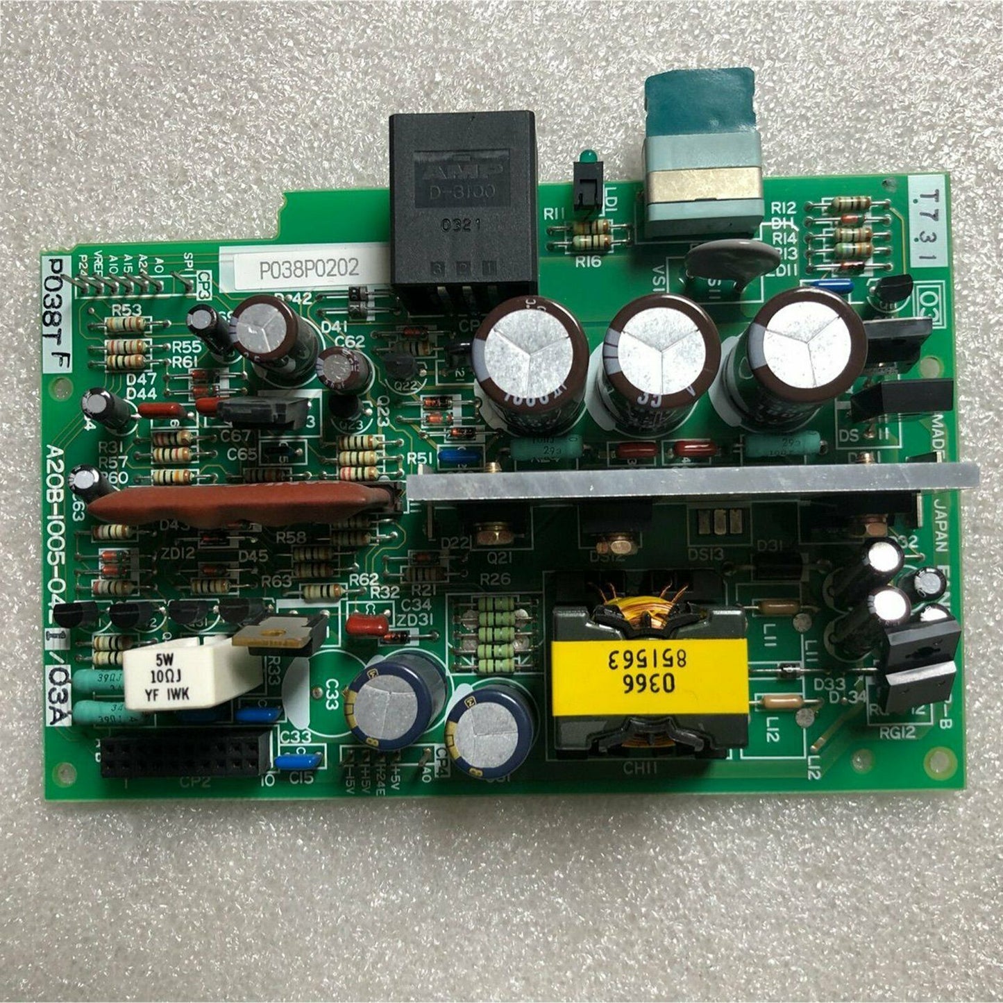 Used Fanuc A20B-1005-0421 System Power Supply Board - FANUC