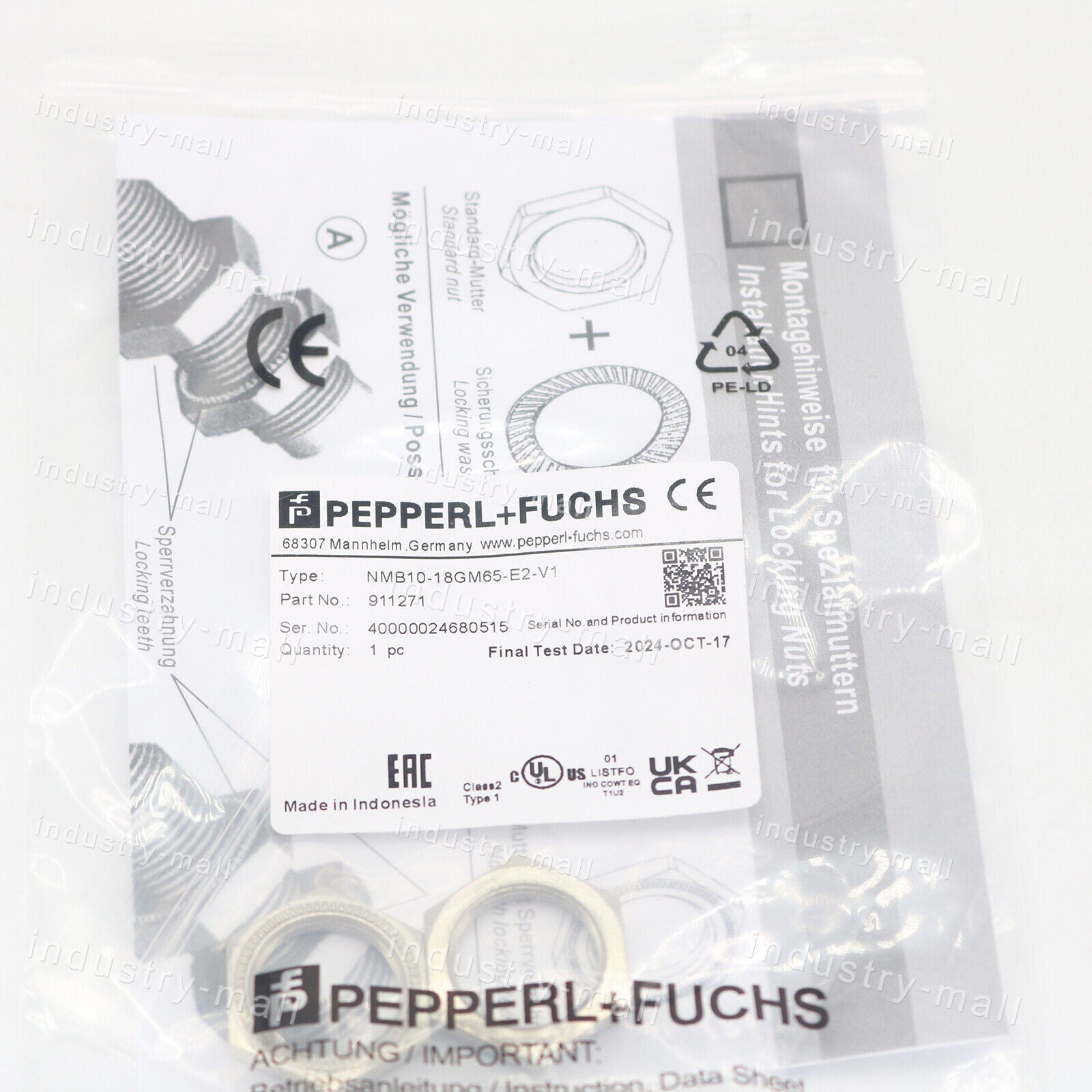 Pepperl+Fuchs NMB10-18GM65-E2-V1 Sensor - PEPPERL+FUCHS