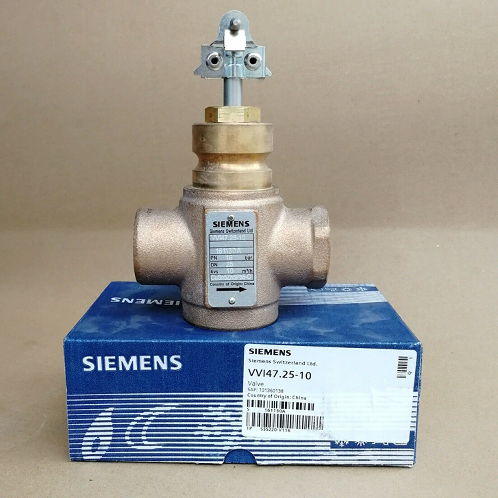 new  FOR SIEMENS Control Valve threaded 2-Port PN16 VVI47.25-10 DN25