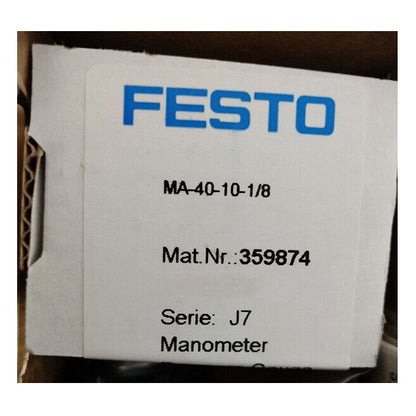1-PC FESTO MA-40-10-1/8 Pressure Gauge Spot Stock - FESTO