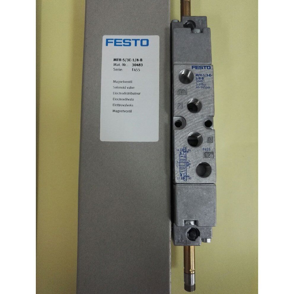 FESTO MFH-5/3E-1/8-B 30483 Solenoid Valve - FESTO
