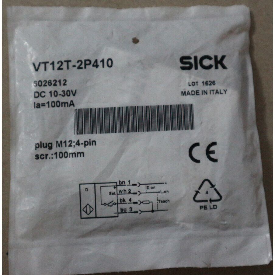 Sick VT12T-2P410 Photoelectric Switch - High-Efficiency Medical Use - SICK