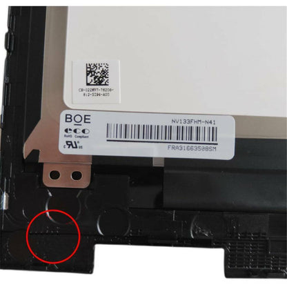 new 13.3" FHD Touch Screen Digitizer w/bezel NV133FHM-N41 Dell Inspiron 13 7368 - DELL